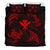 Polynesian Turtle Hammerhead Shark Ray Kanaka Hawaii Bedding Set Circle Red Red - Polynesian Pride