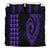 Hawaiian Kakau Fish Hook Polynesian Bedding Set - Purple - Polynesian Pride