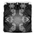 Hawaiian Turtles Tribal Mask Polynesian Bedding Set White - Polynesian Pride