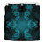 Hawaiian Turtles Tribal Mask Polynesian Bedding Set Blue - Polynesian Pride