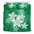 Hawaiian Plumeria Polynesian Bedding Set - Green - Polynesian Pride