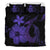 Hawaiian Fish Hook Hibiscus Plumeria Polynesian Bedding Set - Purple - Polynesian Pride