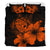 Hawaiian Map Hibiscus Turtle Polynesian Bedding Set - Orange - Polynesian Pride