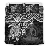 Vanuatu Polynesian Duvet Cover Set - White Turtle - Polynesian Pride