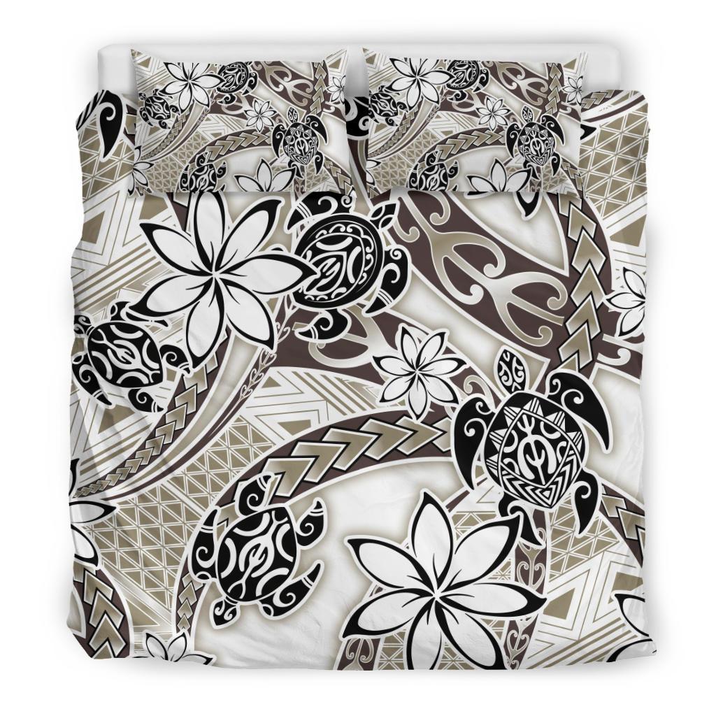 Polynesian Duvet Cover Set - Turtle Duvet Cover Set White - Polynesian Pride