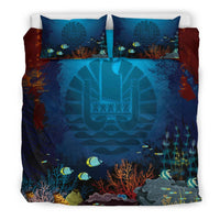 Polynesian Bedding Set - French Polynesia Duvet Cover Set Under Sea - Polynesian Pride