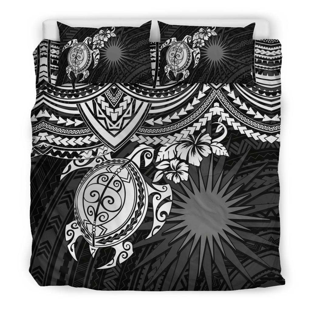 Marshall Islands Polynesian Bedding Set - White Turtle - Polynesian Pride