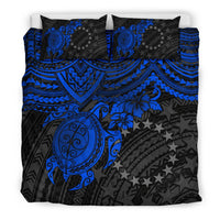 Polynesian Bedding Set - Cook Islands Duvet Cover Set - Blue Turtle - Polynesian Pride