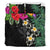 Kanaka Maoli (Hawaiian) Bedding Set - Hibiscus Turtle Tattoo Black - Polynesian Pride