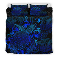 Polynesian Bedding Set - Yap Duvet Cover Set Blue Color Blue - Polynesian Pride