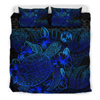 Polynesian Bedding Set - Tonga Duvet Cover Set Blue Color Blue - Polynesian Pride