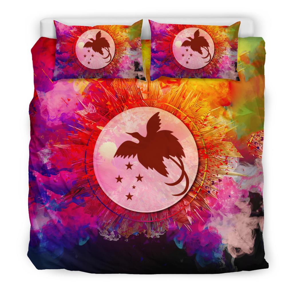 Polynesian Bedding Set Papua New Guinea Duvet Cover Set Bright Style Red - Polynesian Pride