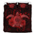 Hawaii Turtle Hibiscus Polynesian Bedding Set - Full Style - Red - Polynesian Pride