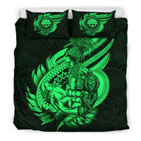 Polynesian Bedding Set - Federated States Of Micronesia Duvet Cover Set Father And Son Green - Polynesian Pride