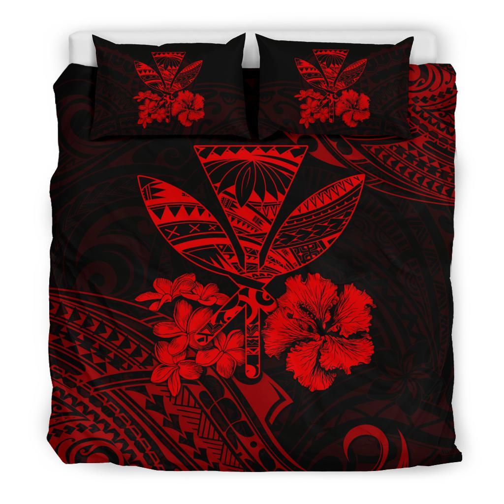 Hawaiian Bedding Set - Kanaka Maoli Polynesian Red - Polynesian Pride
