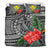 Kanaka Maoli (Hawaiian) Bedding Set - Polynesian Turtle Hibiscus Gray - Polynesian Pride