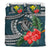 Kanaka Maoli (Hawaiian) Bedding Set - Polynesian Turtle Hibiscus Dark Blue - Polynesian Pride