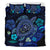 Hawaiian Bedding Set - Blue Ocean Honu And Flowers - Polynesian Pride