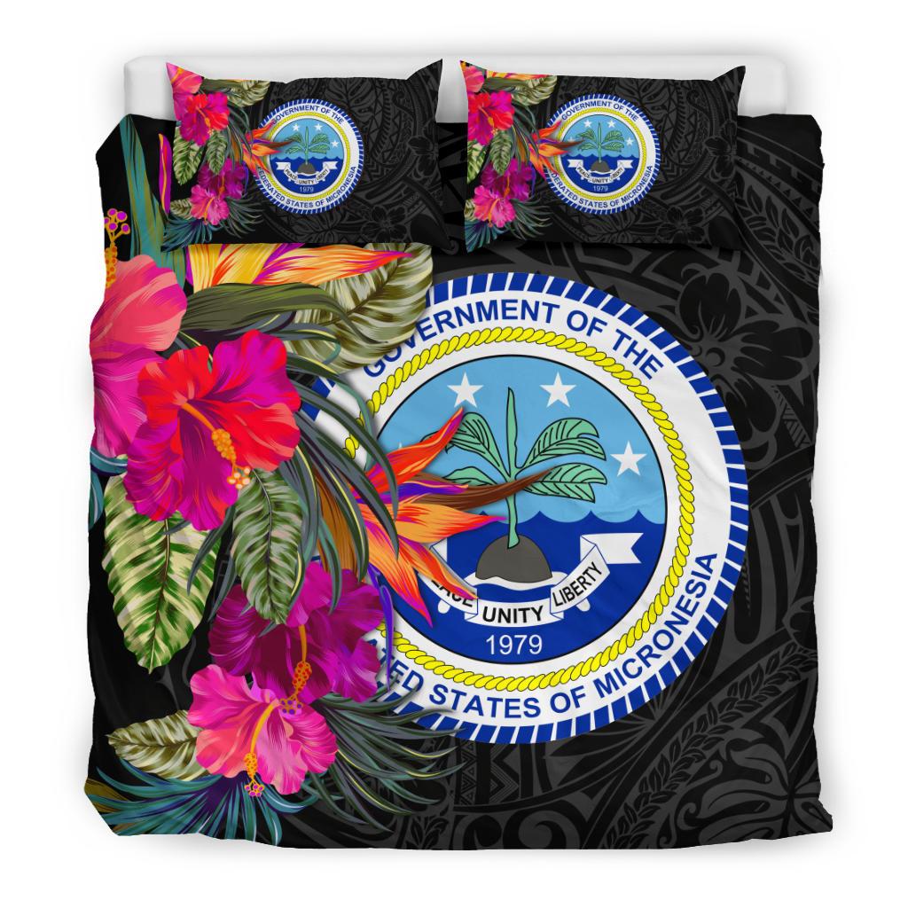 Federated States of Micronesia Bedding Set - Polynesian Hibiscus Pattern - Polynesian Pride