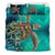 Hawaii Sea Turtle Water Color Travel Sea Bedding Set - AH - Green - Polynesian Pride