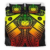 Samoa Polynesian Bedding Set - Samoa Reggae Seal with Polynesian Tattoo - Polynesian Pride