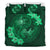 Hawaii Yin Yang Turtle Shark Hibiscus Plumeria Bedding Set - Green - Polynesian Pride