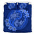 Hawaii Yin Yang Turtle Shark Hibiscus Plumeria Bedding Set - Blue - Polynesian Pride