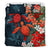 Kanaka Maoli (Hawaiian) Bedding Set - Sea Turtle Tropical Hibiscus And Plumeria Red - Polynesian Pride