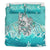 Maori Manaia The Blue Sea Bedding Set, Turquoise - Polynesian Pride