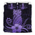 Hawaii Polynesian Pineapple Hibiscus Bedding Set - Zela Style Purple - Polynesian Pride