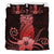 Hawaii Polynesian Pineapple Hibiscus Bedding Set - Zela Style Red - Polynesian Pride