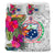 Samoa Bedding Set - Hibiscus Polynesian Pattern White Version - Polynesian Pride