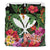 Kanaka Maoli (Hawaiian) Bedding Set - Coat Of Arms Tropical Flowers And Banana Leaves - Polynesian Pride