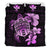 Hawaiian Kanaka Hibiscus Plumeria Mix Polynesian Turtle Bedding Set Pink AH - Polynesian Pride