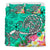 Polynesian Bedding Set - Turtle Plumeria Turquoise Color - Polynesian Pride