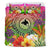 Papua New Guinea Polynesian Bedding Set - Manta Ray Tropical Flowers - Polynesian Pride