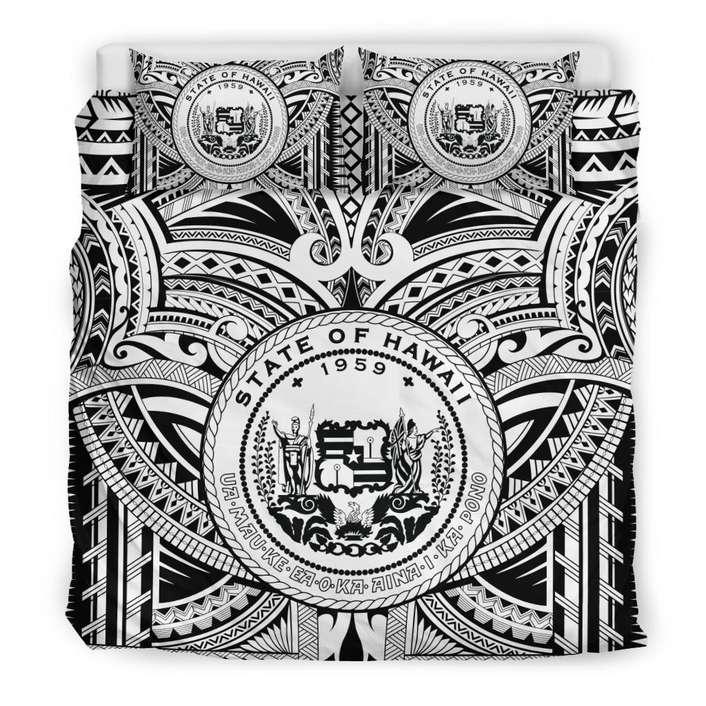 Hawaii Bedding Sets - Polynesian Tattoo & Hawaii Coat of Arm - Polynesian Pride