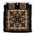 Hawaii Bedding Set Royal Pattern - Black And Gold - Polynesian Pride