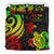 Fiji Polynesian Bedding Set - Reggae Tentacle Turtle Crest - Polynesian Pride