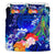 Samoa Bedding Set - Humpback Whale with Tropical Flowers (Blue) - Polynesian Pride