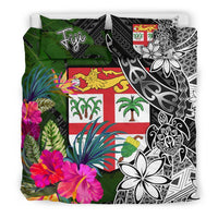Fiji Bedding Set - Turtle Plumeria Banana Leaf - Polynesian Pride