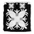 Hawaiian Bedding Set Royal Pattern - Black And White - A2 Style - Polynesian Pride