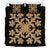 Hawaiian Bedding Set Royal Pattern - Black And Gold - C2 Style - Polynesian Pride