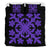 Hawaiian Bedding Set Royal Pattern - Black And Purple - C2 Style - Polynesian Pride