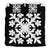 Hawaiian Bedding Set Royal Pattern - Black And White - C2 Style - Polynesian Pride