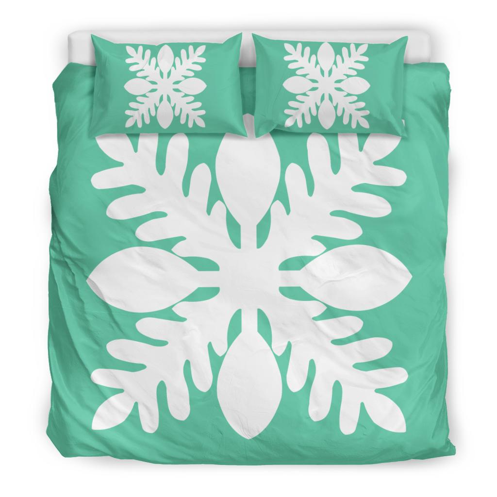 Hawaiian Royal Pattern Bedding Set - Seafoarm - D1 Style - Polynesian Pride