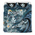 Kanaka Maoli (Hawaiian) Bedding Set - Waves Polynesian Turtle Hibiscus (Blue) - Polynesian Pride