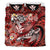 Kanaka Maoli (Hawaiian) Bedding Set - Waves Polynesian Turtle Hibiscus (Red) - Polynesian Pride