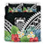 Tuvalu Bedding Set - Tuvalu Coat of Arms & Polynesian Tropical Flowers White - Polynesian Pride