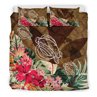 Kanaka Turtle Tropical Knit Background Bedding Set - AH - Polynesian Pride